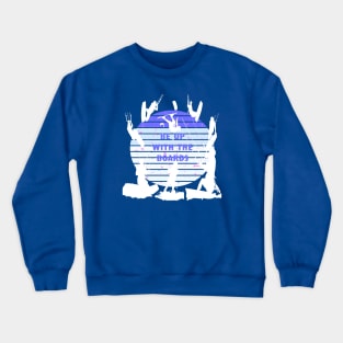 Kitesurfers Be Up With The Boards Retro Style Crewneck Sweatshirt